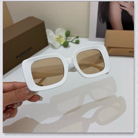 Burberry White Square Sunglasses main image 4